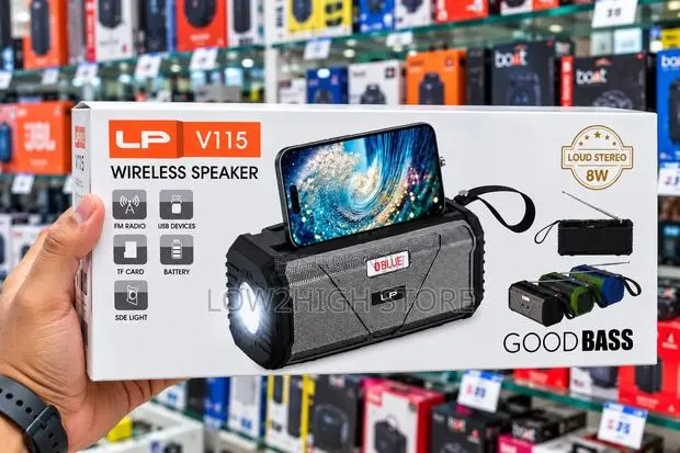LP V115 8W Deep Bass Wireless Bluetooth Speaker - Low2High · Photo 1