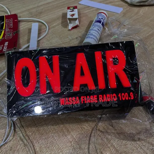 3d on Air Radio Station Signage · Photo 1