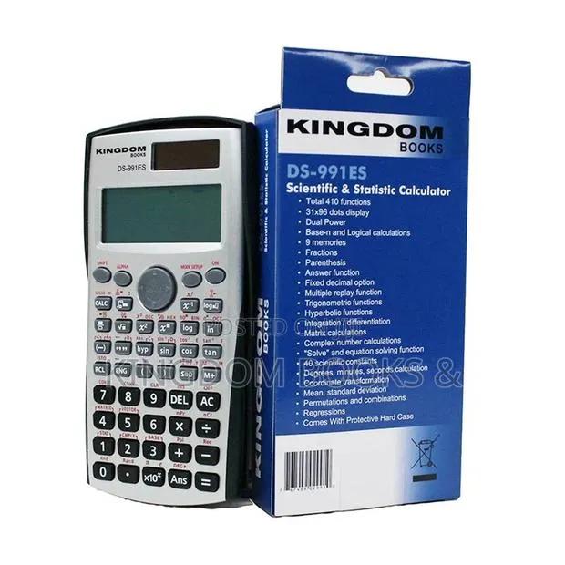 Kingdom DS-991ES Scientific Calculator (410 Functions + Hard Case) · Photo 1