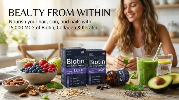 Biotin 15000mcg(Fuel Your Hair Growth) · Photo 1