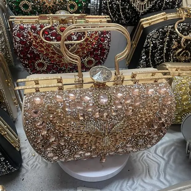 Elegant Crystal Beaded Evening Clutch Handbag · Photo 1