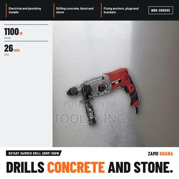 Rotary Hammer Drill 26Mm 1100W - NBH-3000XE · Photo 1