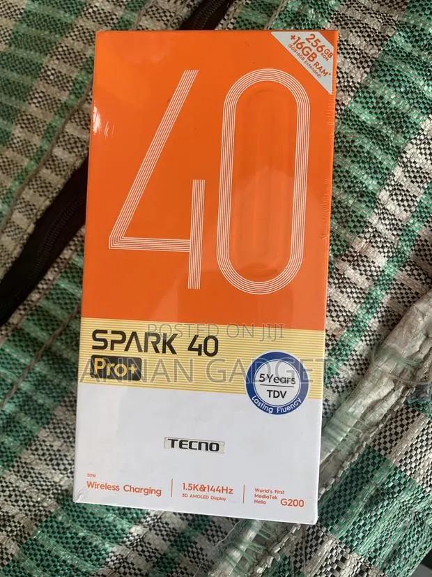 New Tecno Spark 40 Pro+ 256 GB Gray · Photo 1