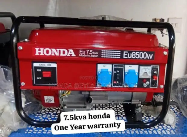 Energy Efficient Generator Honda 7.5kva 8500watt Petrol 7.5 · Photo 1