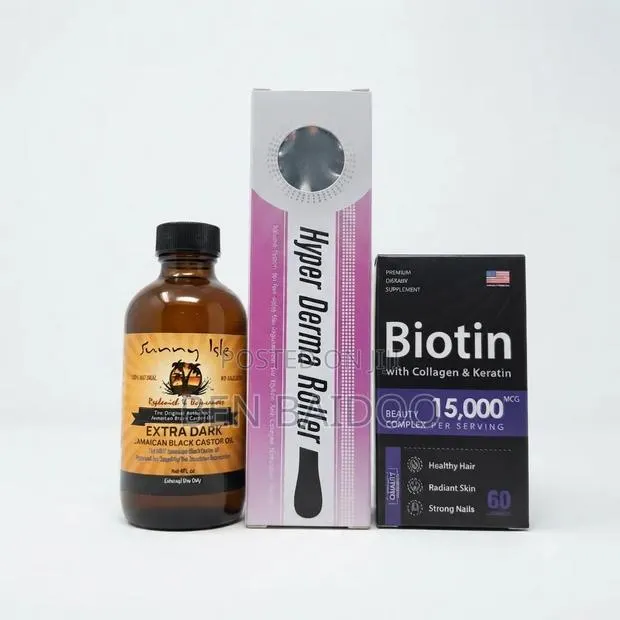 Castor Oil, Derma Roller Biotin · Photo 1