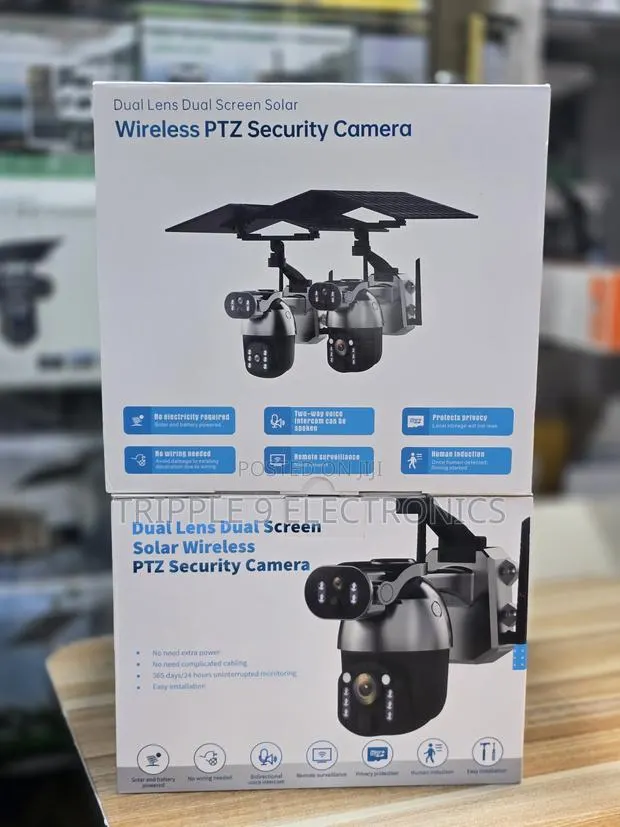 Ubox Dual Lens 4g/Wifi Solar CCTV Camera · Photo 1
