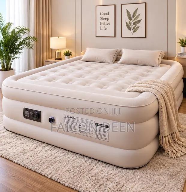 Elite Inflatable Comfort : Automatic Inbuilt Pump Double Size Air Bed · Photo 1