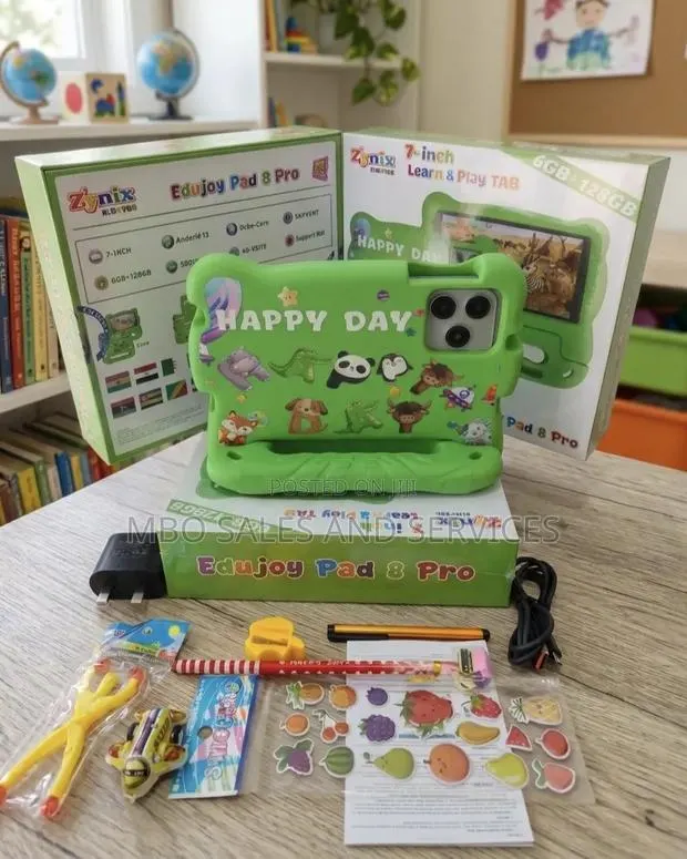 Zynix Edujoy Pad 8 Pro Android Kids Tablet 128gb+6gb - Green · Photo 2