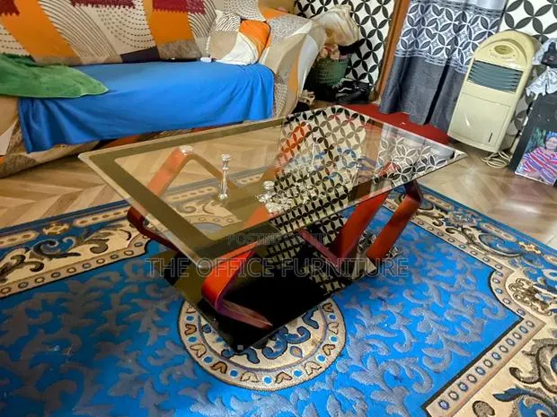 Wood With Glass Center Table · Photo 1