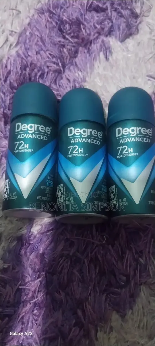 3 Pieces Travel Size Degree for Men Advanced Cool Rush Dry Spray · Photo 1