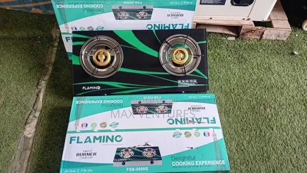 Flamino 2 Burners Gas Cooker – Neat Modern Design · Photo 1