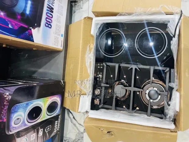 Choose Sleek Kenwood 2 Gas + 2 Electric Hob(Black)Tempered Glass · Photo 1