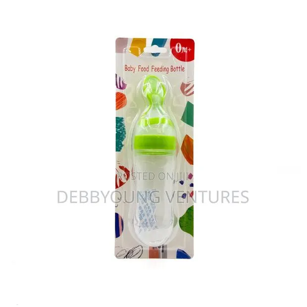 Silicone Baby Feeding Bottle With Spoon · Photo 3