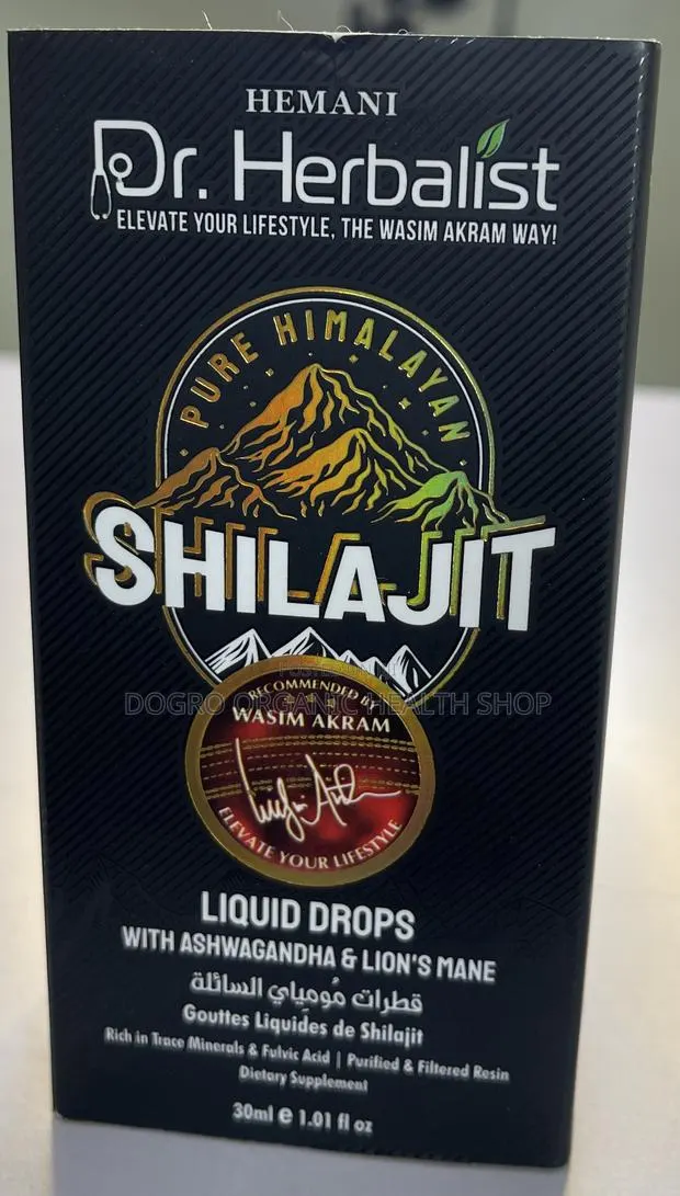 Hemani Dr Herbalist Shilajit Drops With Lions Mane Ashwagandha · Photo 1