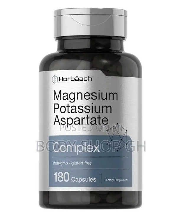 Horbäach Magnesium Potassium Aspartate Complex | 180 Capsules | · Photo 1