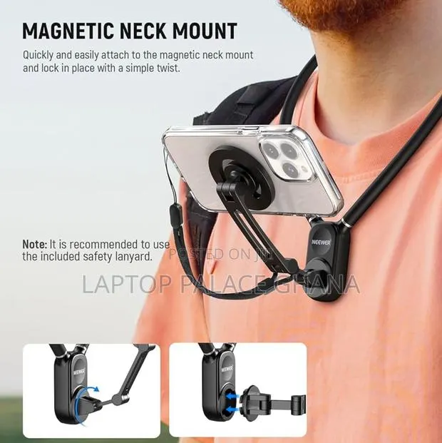 Neewer Magnetic Neck Holder for Action Camera Phone · Photo 1