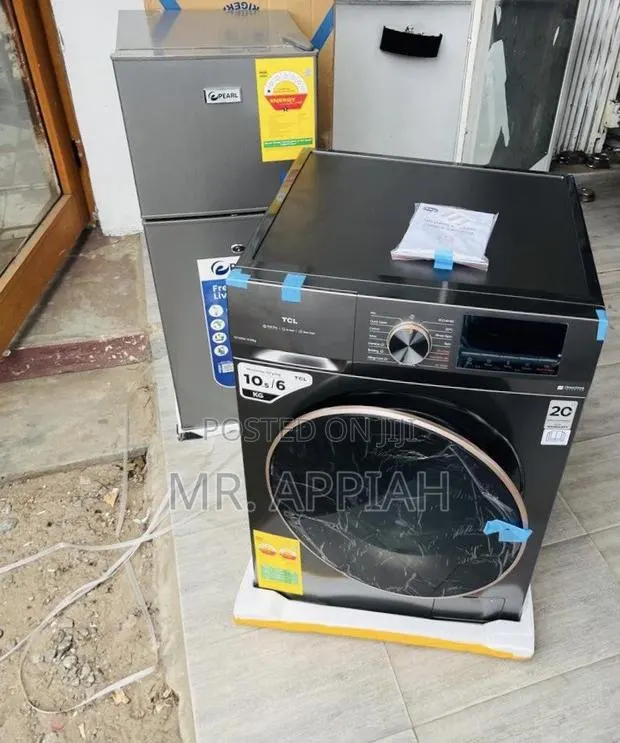 Get TCL 10.5kg Front Load Washing Machine(Gray)Stainless Steel · Photo 1
