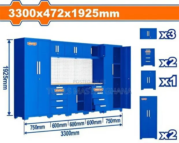 Heavy-Duty Modular Garage Cabinets # Wcs3a08 · Photo 1