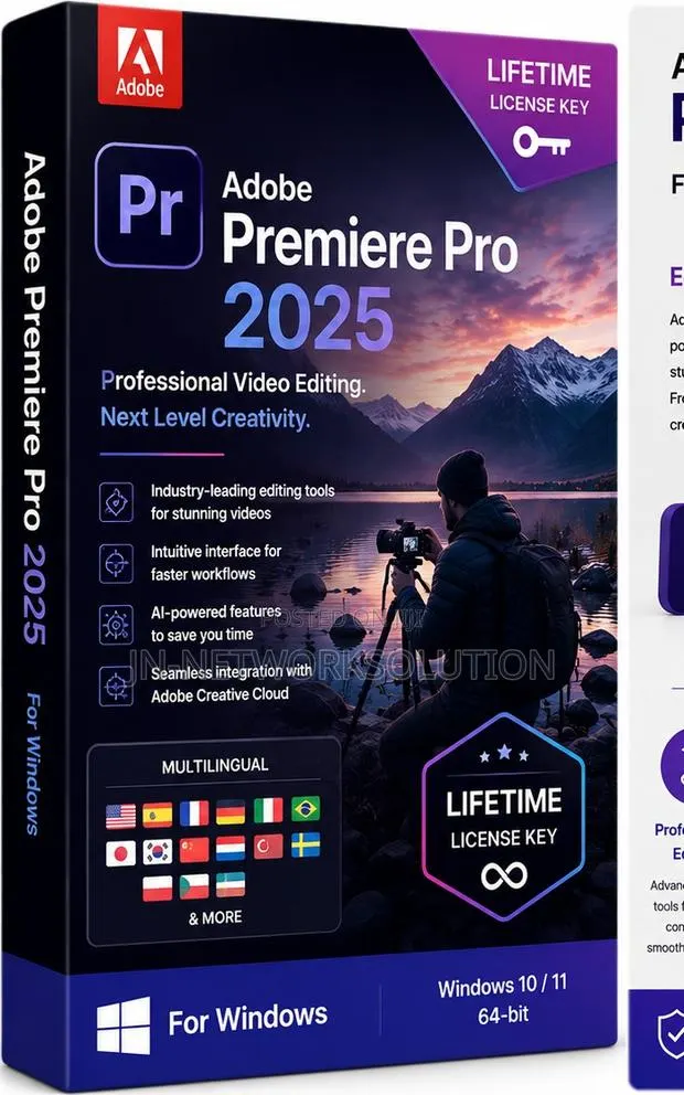 Adobe Premiere Pro 2025 for Windows | Multilingual | Lifetime License · Photo 1