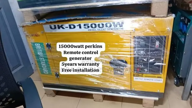 Yellow 15kva 15000w Remote Control Perkins Diesel Generator · Photo 1
