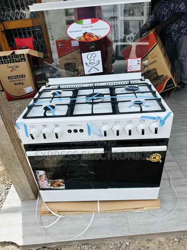 Text Us for Gas Cooker Oven Midea Tech 5burner 60/90 Grill · Photo 1