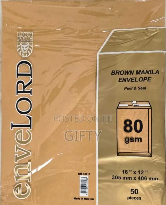 Brown Envelope - Manila 16x12" 80gsm (50pcs/Pack) · Photo 1