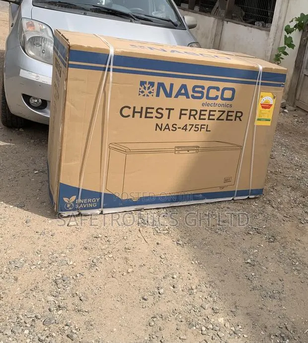 Sealed Grey Nasco NAS-475FL 400-Liter Single-Door Chest Freezer · Photo 1