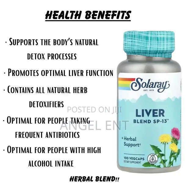 Solaray Herbal Liver Blend Supplement 100ct · Photo 1