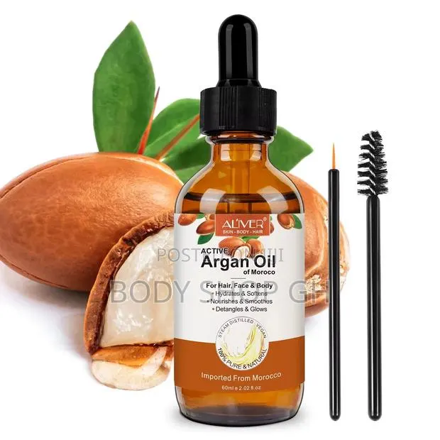 Organic Argan Oil, 100% Pure | For Hair, Face Skin | Cold Pressed · Photo 1