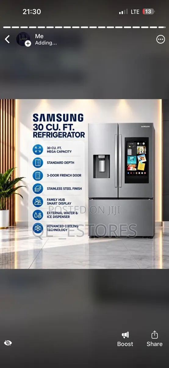 Samsung 30cu. Ft. Refrigerator · Photo 1