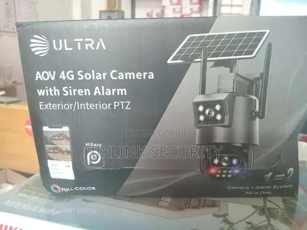 ULTRA Aov 4g Solar Camera With 2 Lens With Siren Alaram · Photo 1