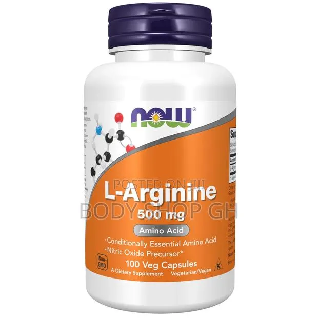 Now Supplements, L-Arginine 500 Mg, Nitric Oxide Precursor 100 Caps · Photo 1