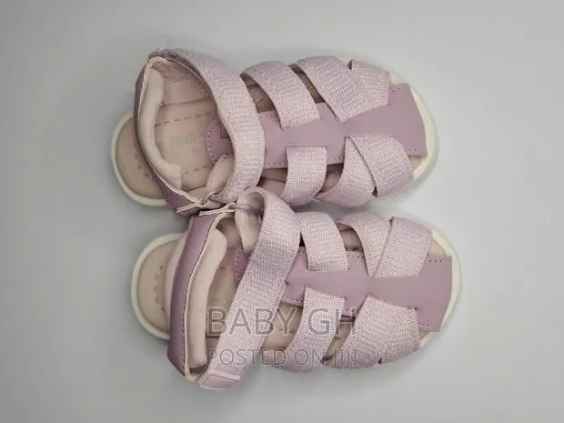 George Girls First Walkers Purple Gap Sandals · Photo 2