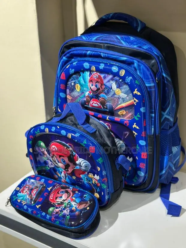Shool Bag With Lunch Bag Pencil Case · Photo 1