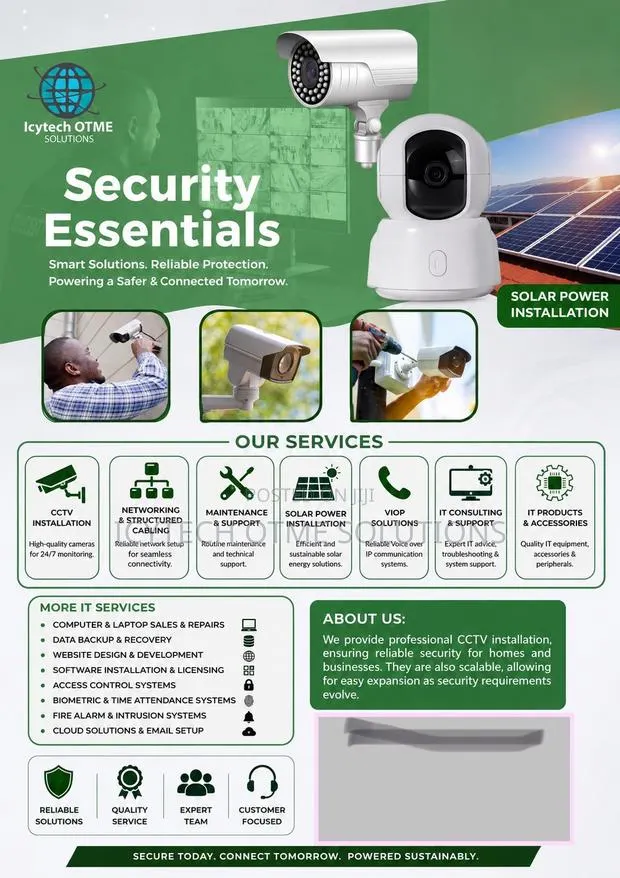 Solar CCTV Surveillance Installation · Photo 1