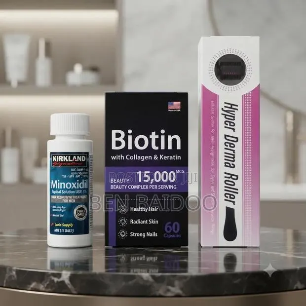 Kirkland Minoxidil Derma Roller Biotin (Hair Nourishment Kit) · Photo 1