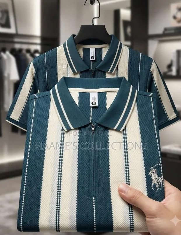 Lacoste Men’s Premium Striped Polo Shirt · Photo 1