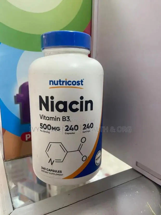 Nutricost Niacin 500mg, 240 Capsules · Photo 1