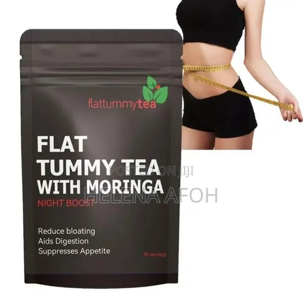 Flat Slim Tea Tummy Moringa Detox Weight Loss Fat Burner - 28 Tea Bags · Photo 1