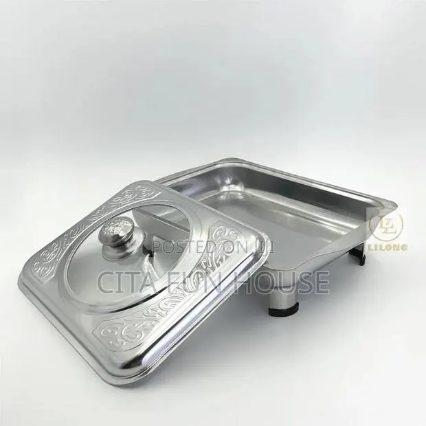 Chaffing Dish Square With Glass Lid · Photo 1