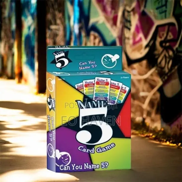 Name 5 Card Game · Photo 1