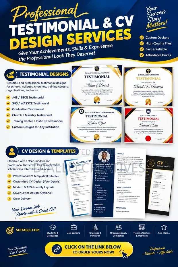 Testimonials &Cv Design Service · Photo 1