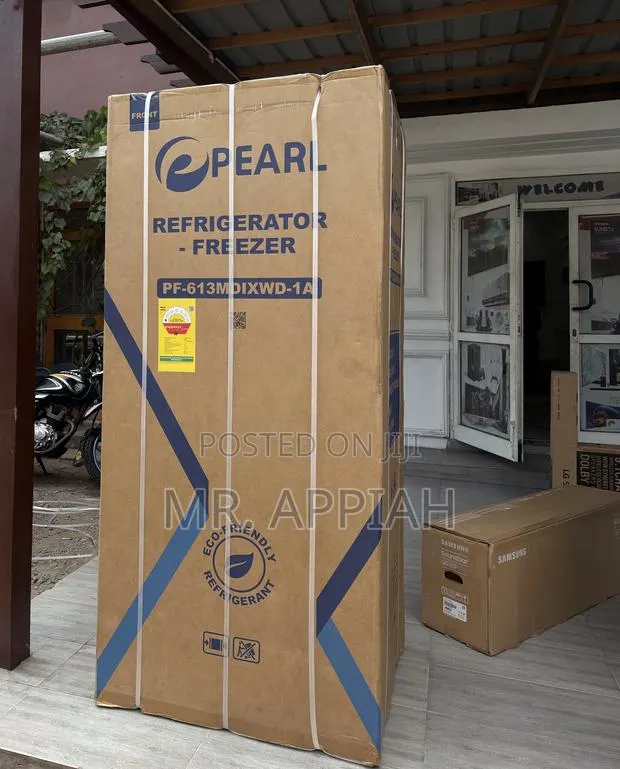 Purchase Affordable Pearl PF-613MDIXWD-1A Side by Side Fridge(Silver) · Photo 1