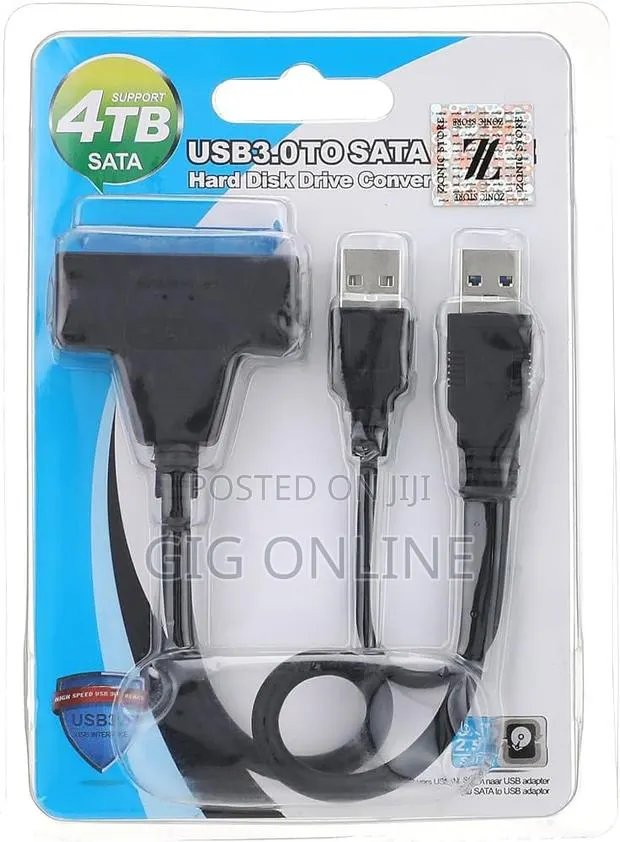 USB 3.0 to SATA Cable – HDD SSD Adapter · Photo 1