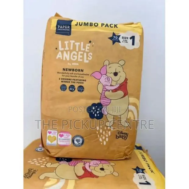 Little Angels Diapers 70 Pieces Newborn Baby Diapers Size 1 · Photo 1