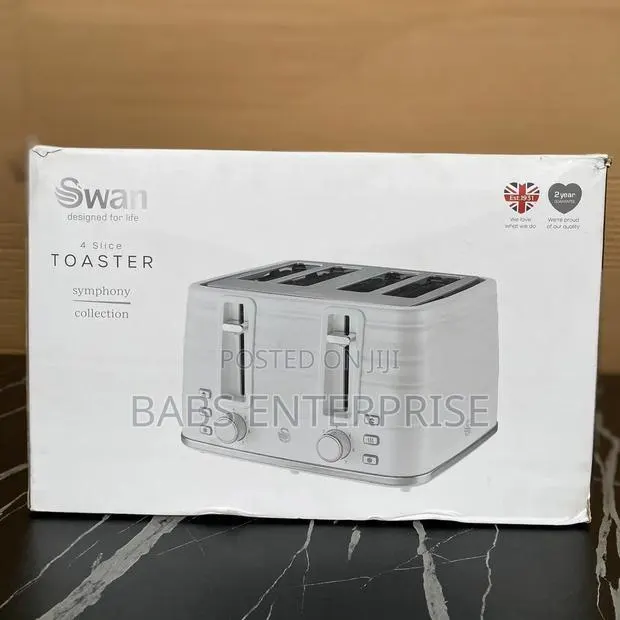 Swan Symphony Black Toaster - 4 Slice · Photo 1