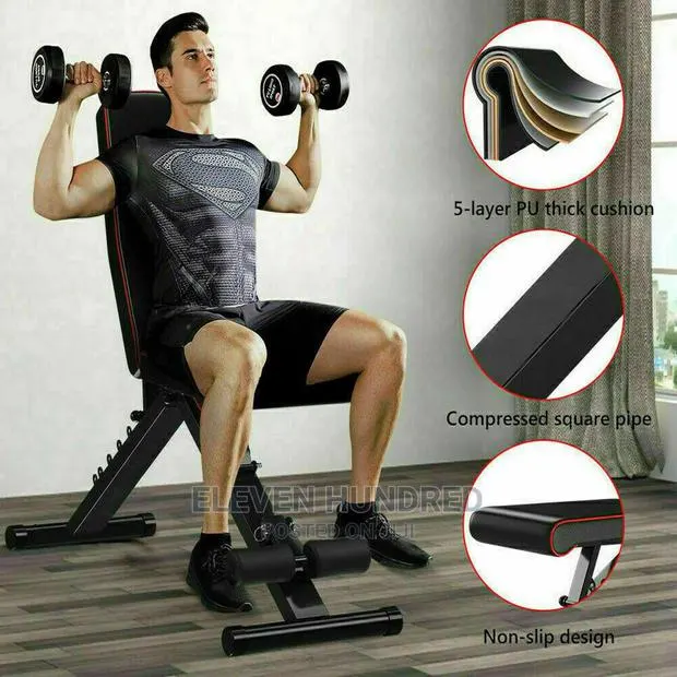 Weight Bench Gym Workout Adjustable