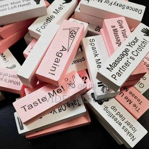 Pink and White Adult Jenga - 48pcs · Photo 1