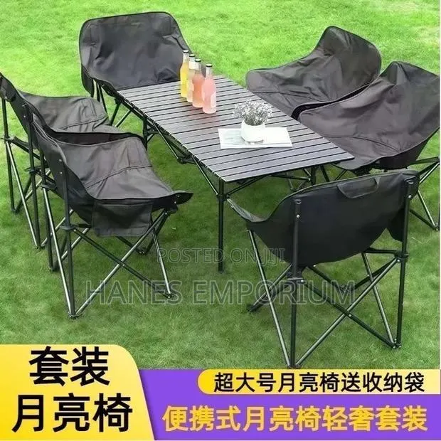 120cm Foldable Table + 6 Chairs · Photo 1