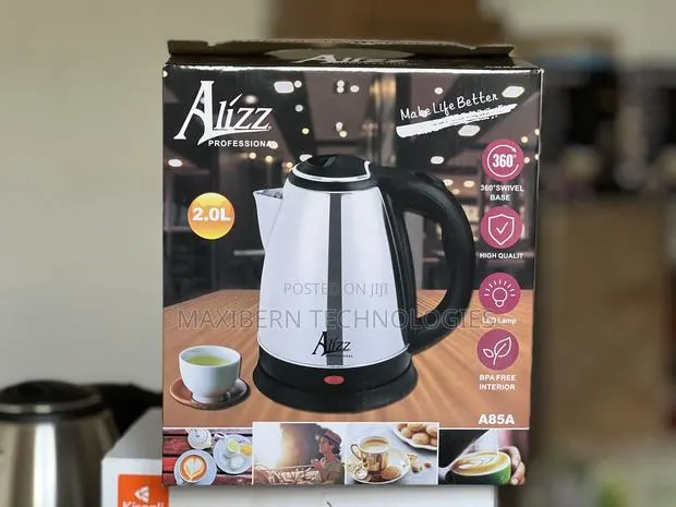 2L Electric Kettle 360° Swivel Base – White · Photo 1